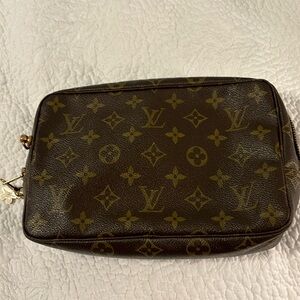 Louis Vuitton Makeup Bag Turned into Crossbody Purse